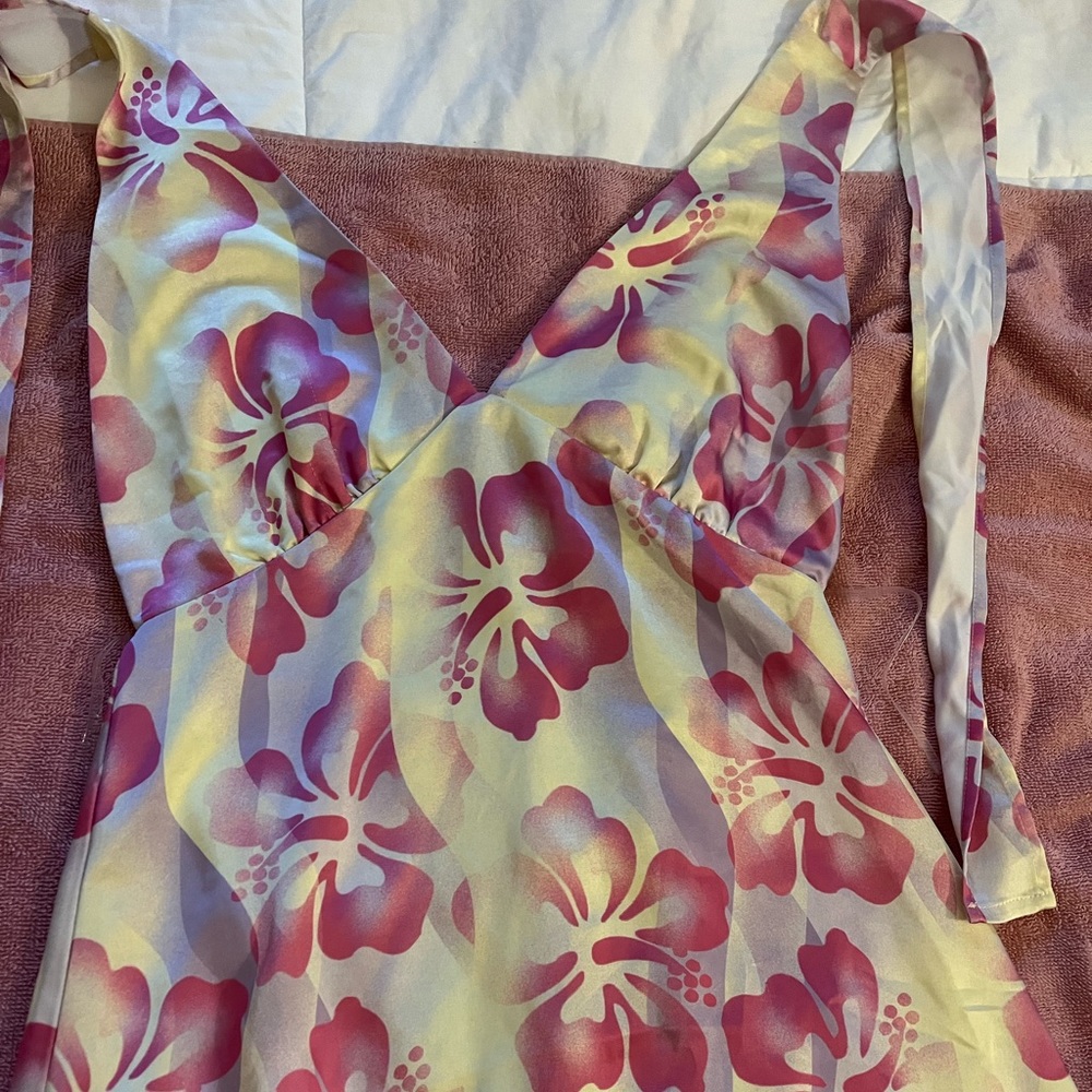 Halter Dress Hawaiian Print Dress from Pacsun